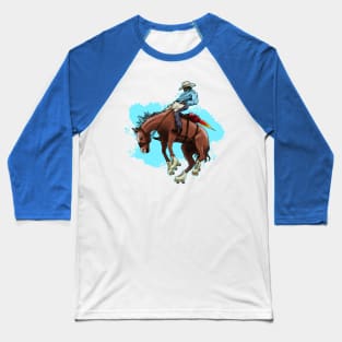 Rodeo Cowboy Roller Skates Jetpack Baseball T-Shirt